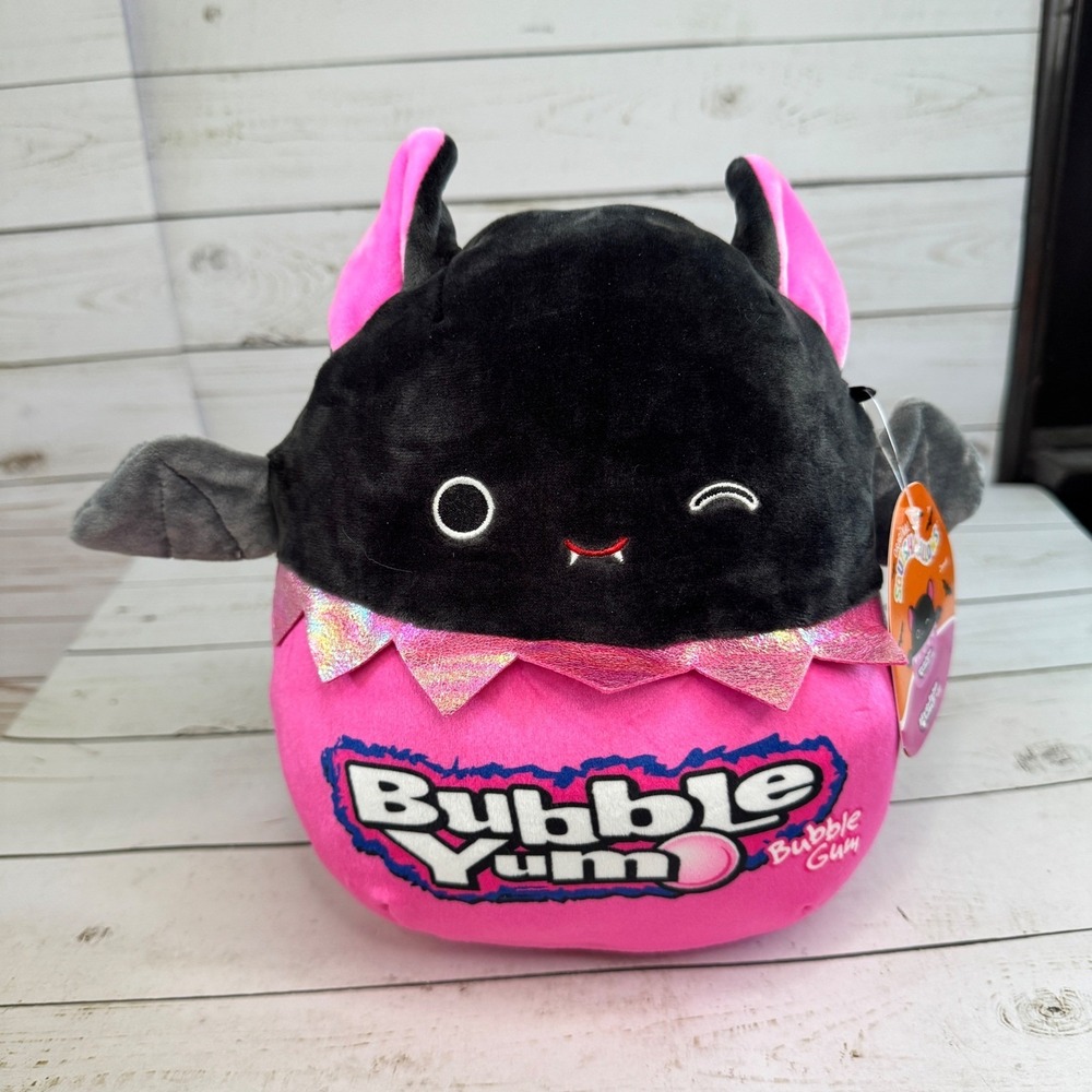 Squishmallows Zendi Pink Bat‎ 8" Plush Bubble Yum NWT Halloween 2022
